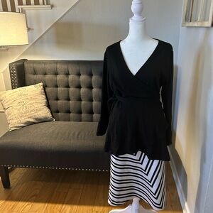 Black wrap top (top only)